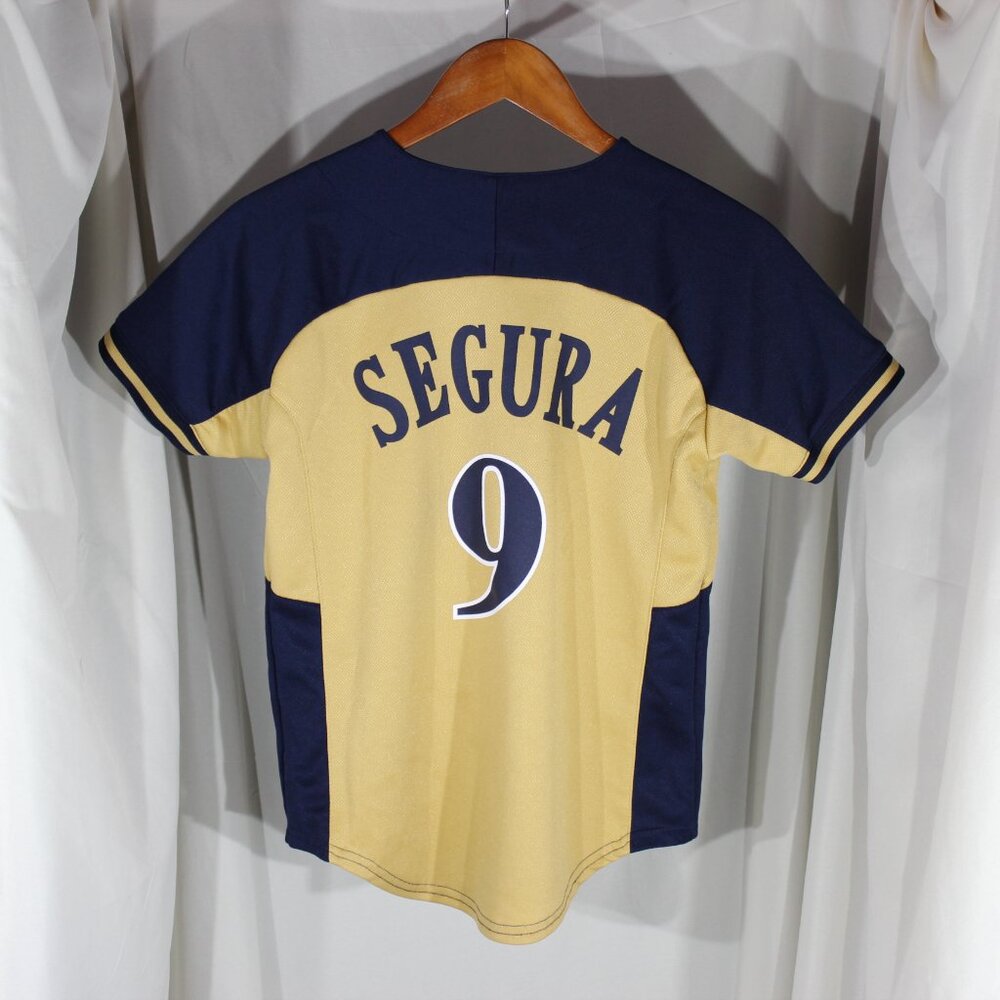 Majestic MLB Milwaukee Brewers #9 Jean Segura Jersey - Size Youth M